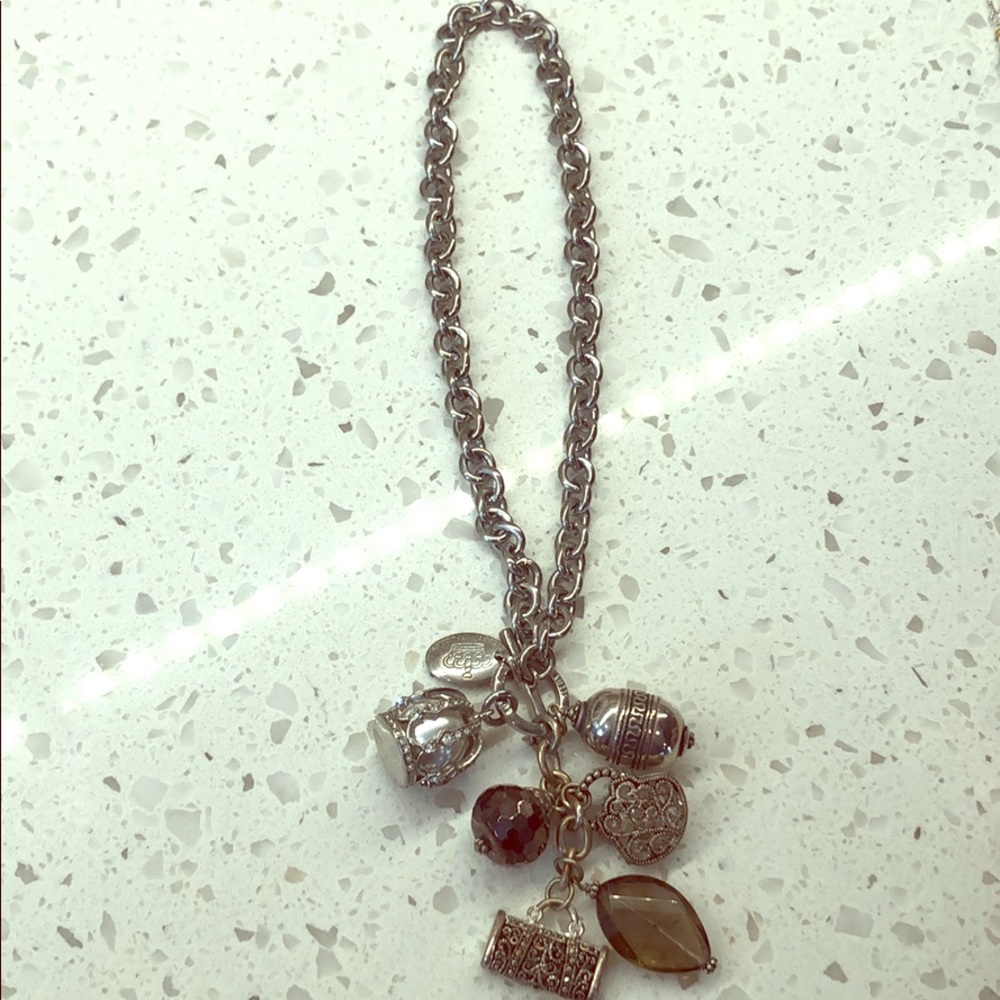 Chunky silver necklace